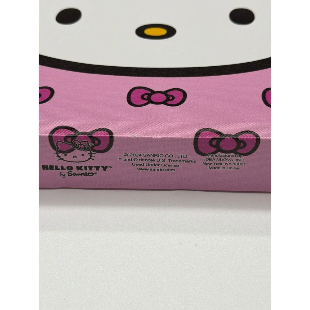 Sanrio Hello Kitty Pink Bow Pattern Square Canvas Wall Art 12x12‎ Idea Nuova